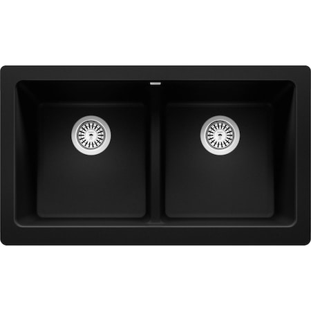 Blanco Blanco Vintera 33" Equal Double Apron Coal Black 526554